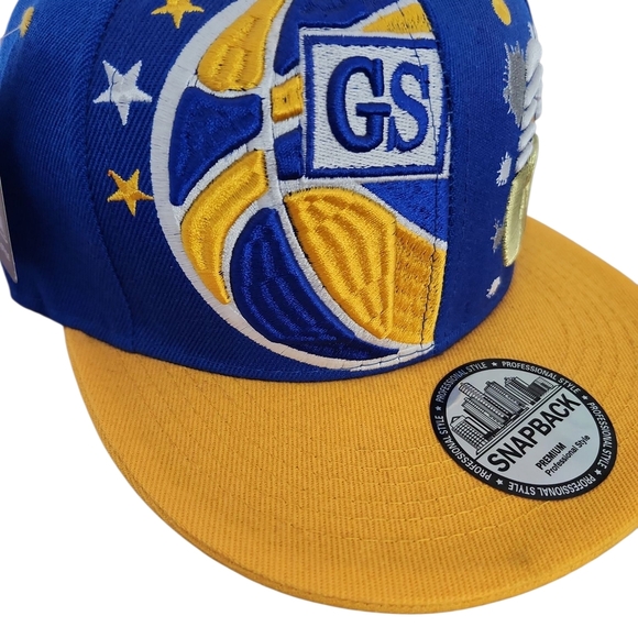 Georgia State Blue And Yellow Snapback With Basketball Logo - Picture 4 of 8